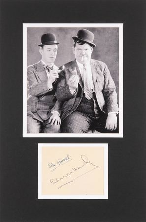 Lot #890 Laurel and Hardy Signatures - Image 1