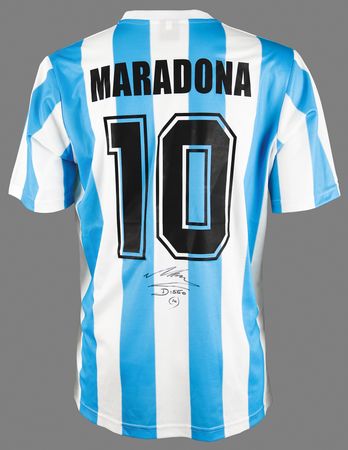 Lot #956 Diego Maradona Signed 'Argentina National
