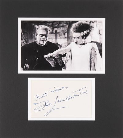 Lot #887 Elsa Lanchester Signature - Image 1