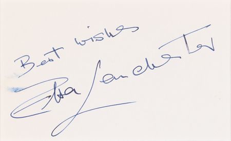Lot #887 Elsa Lanchester Signature - Image 2