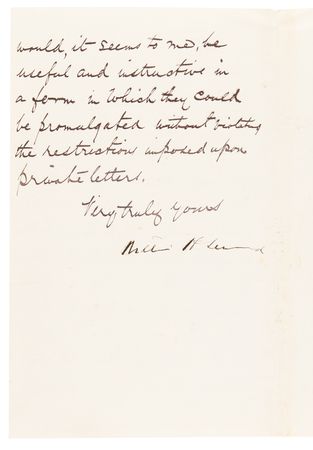 Lot #220 William Seward Letter Signed on the Alaska Purchase, Referring to 