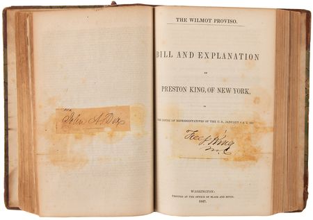 Lot #217 Speeches of the 29th Congress Book with (60+) Signatures, including Andrew Johnson, Alexander Stephens, John C. Calhoun, and Hannibal Hamlin - Image 7