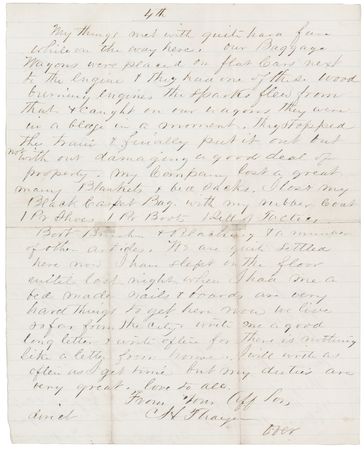 Lot #466 Civil War: Charles Henry Thayer Autograph