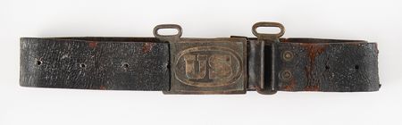Lot #462 Civil War Union Belt and U.S. Buckle