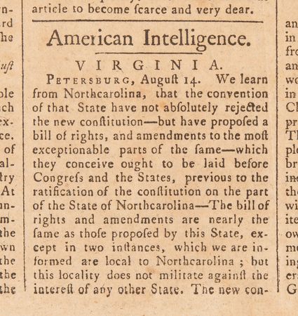 Lot #348 Hillsborough Convention: The Salem Mercury from September 9, 1788 - Image 2