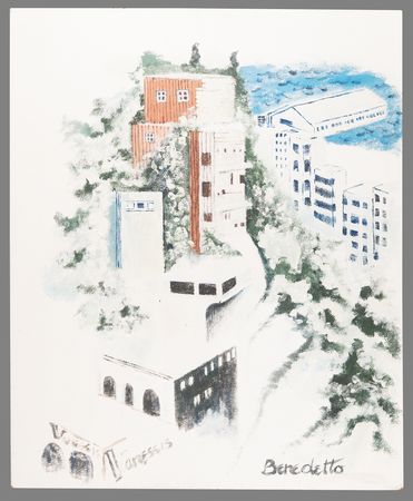 Lot #666 Tony Bennett Original Painting of a San