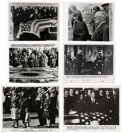 Lot #150 John F. Kennedy Funeral and Memorials Archive of (38) Press Photographs - Image 3