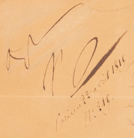 Lot #447 Napoleon Document Signed - Scarce Military Approval from His 'Hundred Days' - Image 2