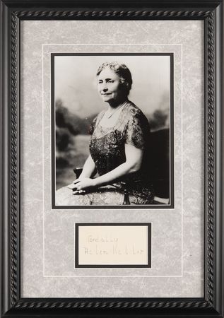 Lot #357 Helen Keller Signature