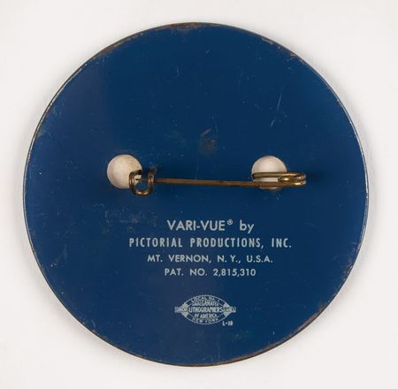 Lot #145 John F. Kennedy 'Change of Address' Inaugural Dish and Vari-Vue Campaign Button - Image 4