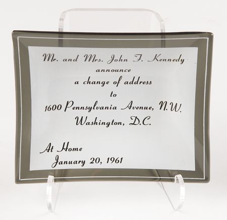 Lot #145 John F. Kennedy 'Change of Address' Inaugural Dish and Vari-Vue Campaign Button - Image 5