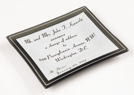 Lot #145 John F. Kennedy 'Change of Address' Inaugural Dish and Vari-Vue Campaign Button - Image 6
