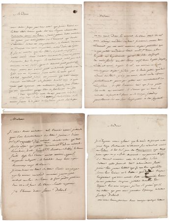 Lot #496 Montgolfier Brothers (5) Letters from