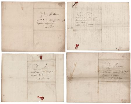 Lot #496 Montgolfier Brothers (5) Letters from Family Members - Image 2