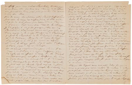 Lot #608 Honore de Balzac Autograph Letter Signed to His Publisher - Image 2