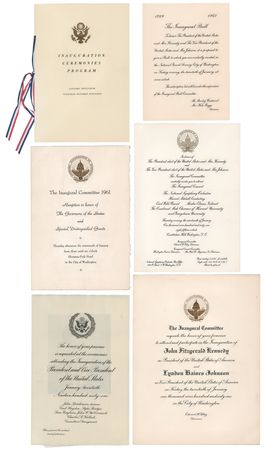 Lot #136 John F. Kennedy Inaugural Invitations and Program (6) - Image 1