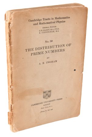 Lot #2014 Alan Turing Signed Book - The Distribution of Prime Numbers (Turing's Own Copy) - Image 3