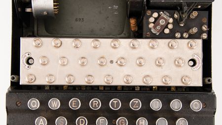 Lot #2016 Enigma I Military-Issue Cipher Machine in Rare Panzerholz Case, with Standard Oak Case (c. 1943, Fully Operational) - Image 16