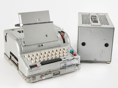 Lot #2019 Fialka M-125 Cipher Machine with Rare BPK-125 Power Supply - Providing Anti-Spy TEMPEST Countermeasures - Image 1