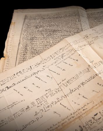 Lot #2002 Rosetta Stone: Archive of 19th-Century British Working Papers, Decoding the Lost Language of Ancient Egyptian Hieroglyphics - Image 2