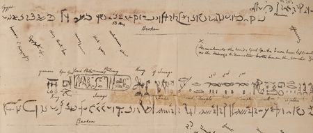 Lot #2002 Rosetta Stone: Archive of 19th-Century British Working Papers, Decoding the Lost Language of Ancient Egyptian Hieroglyphics - Image 13