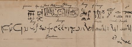 Lot #2002 Rosetta Stone: Archive of 19th-Century British Working Papers, Decoding the Lost Language of Ancient Egyptian Hieroglyphics - Image 21