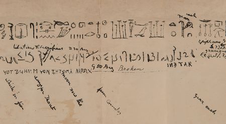Lot #2002 Rosetta Stone: Archive of 19th-Century British Working Papers, Decoding the Lost Language of Ancient Egyptian Hieroglyphics - Image 22