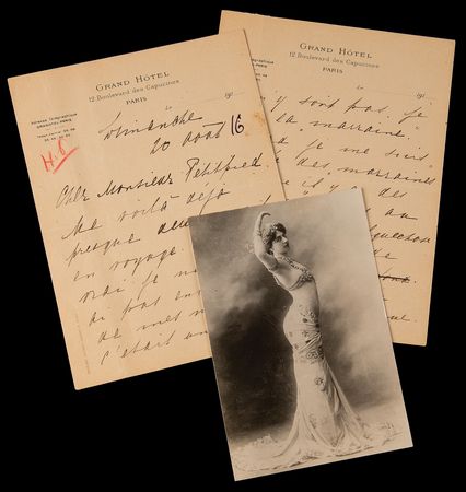 Lot #2008 Mata Hari World War I-Dated Autograph Letter Signed on Her Wartime Efforts: 