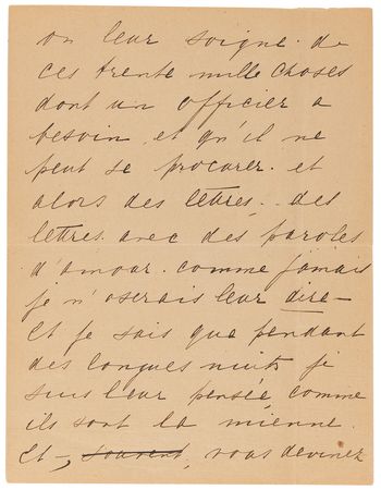Lot #2008 Mata Hari World War I-Dated Autograph Letter Signed on Her Wartime Efforts: 
