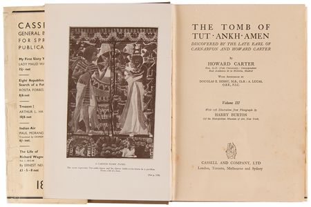 Lot #2005 Howard Carter Signed Book Set - The Tomb of Tutankhamen - Image 10