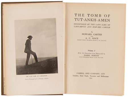 Lot #2005 Howard Carter Signed Book Set - The Tomb of Tutankhamen - Image 5