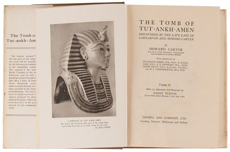 Lot #2005 Howard Carter Signed Book Set - The Tomb of Tutankhamen - Image 8