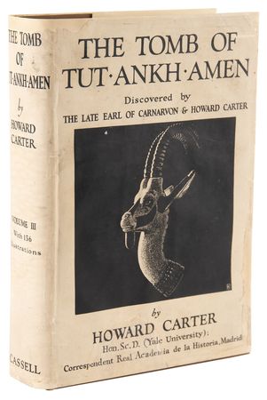 Lot #2005 Howard Carter Signed Book Set - The Tomb of Tutankhamen - Image 9