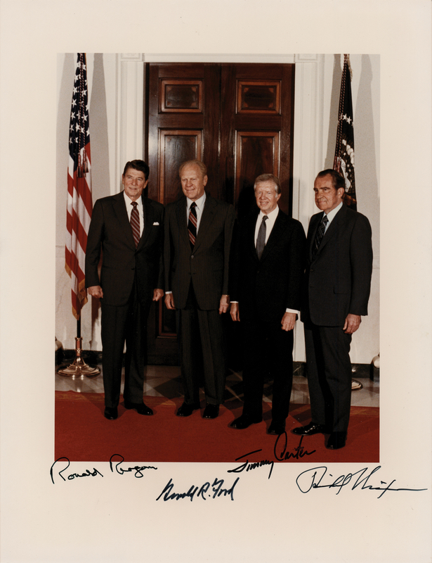 Lot 13 Four Presidents Signed Photograph