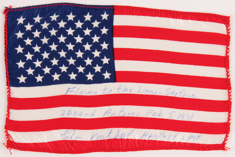 Lot 422 Apollo 14 Lunar Surface-Flown American Flag - From the Personal Collection of Edgar Mitchell