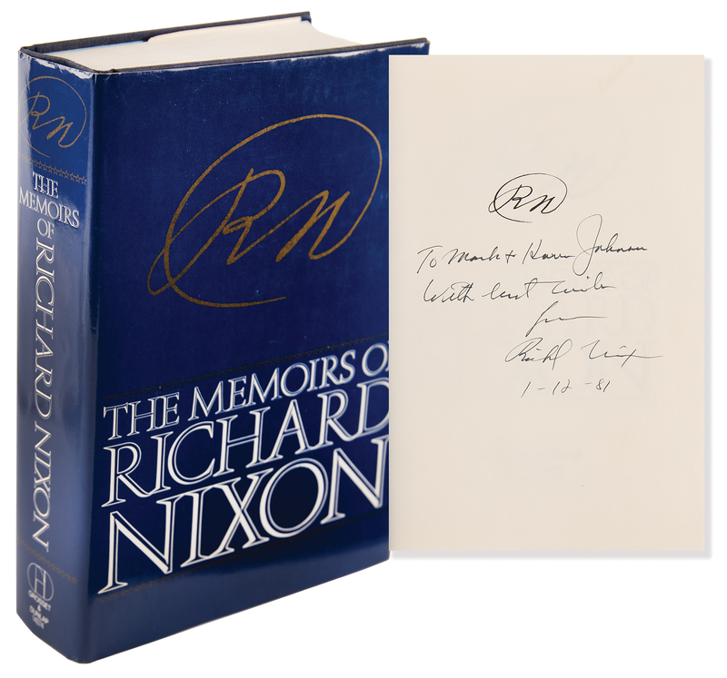 Lot 46 Richard Nixon Signed Book - Memoirs