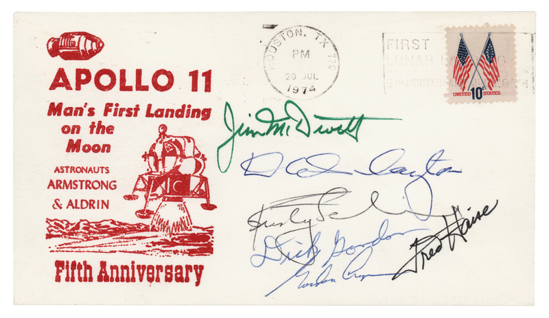 Lot 467 Mercury and Apollo Astronauts (6) Signed Cover