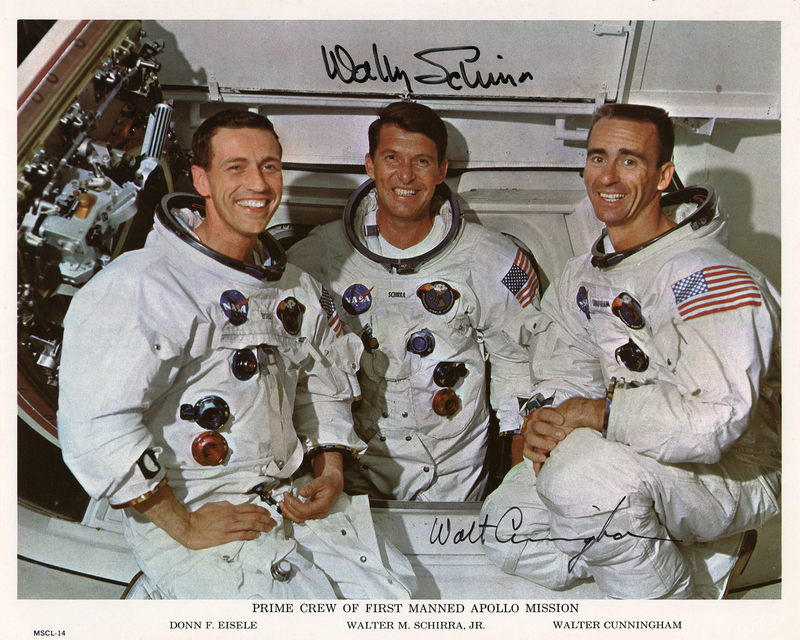 Lot 441 Apollo 7: Schirra and Cunningham Signed Photograph
