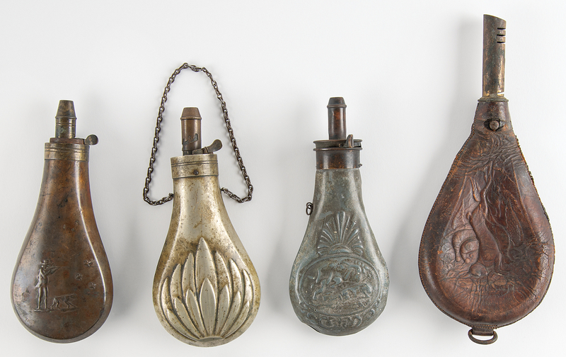 Lot 385 Antique Powder Horns (4)