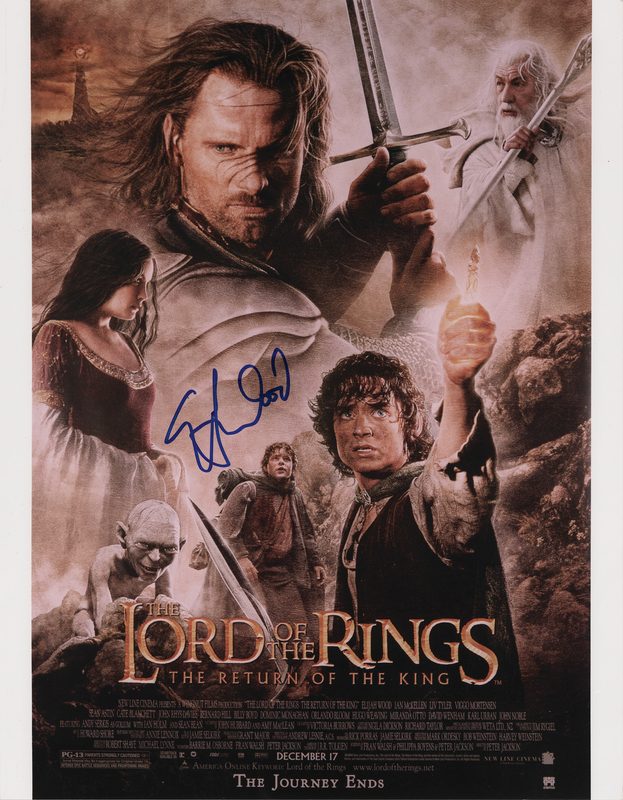 Lot 641 Elijah Wood Oversized Signed Photograph