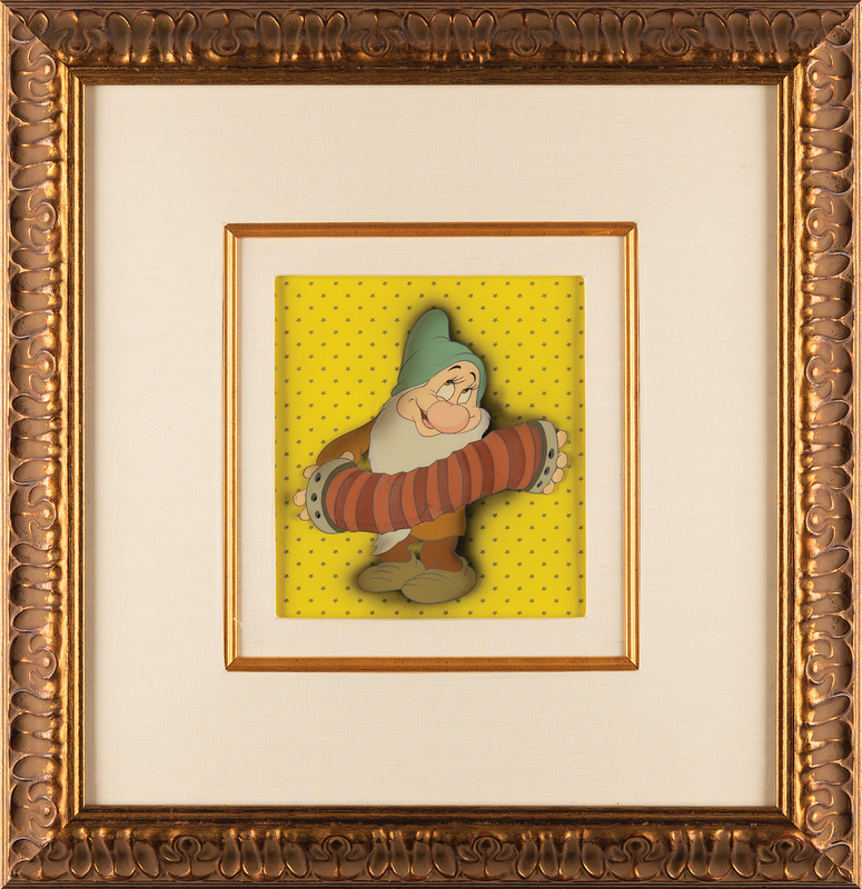 Lot 804 Bashful production cel from Snow White and the Seven Dwarfs