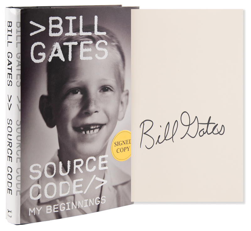 Lot 317 Bill Gates Signed Book - Source Code: My Beginnings