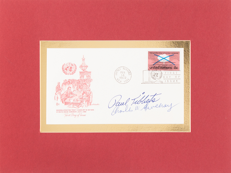 Lot 408 Paul Tibbets and Charles Sweeney Signed FDC
