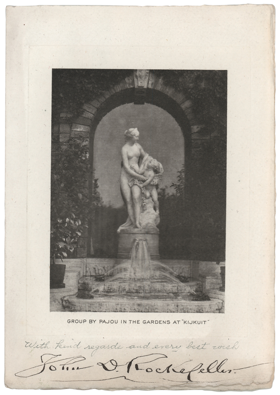 Lot 111 John D. Rockefeller Signed Christmas Card