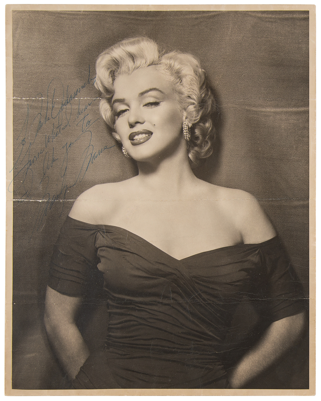 Lot 549 Marilyn Monroe Oversized Signed Photograph by Frank Powolny
