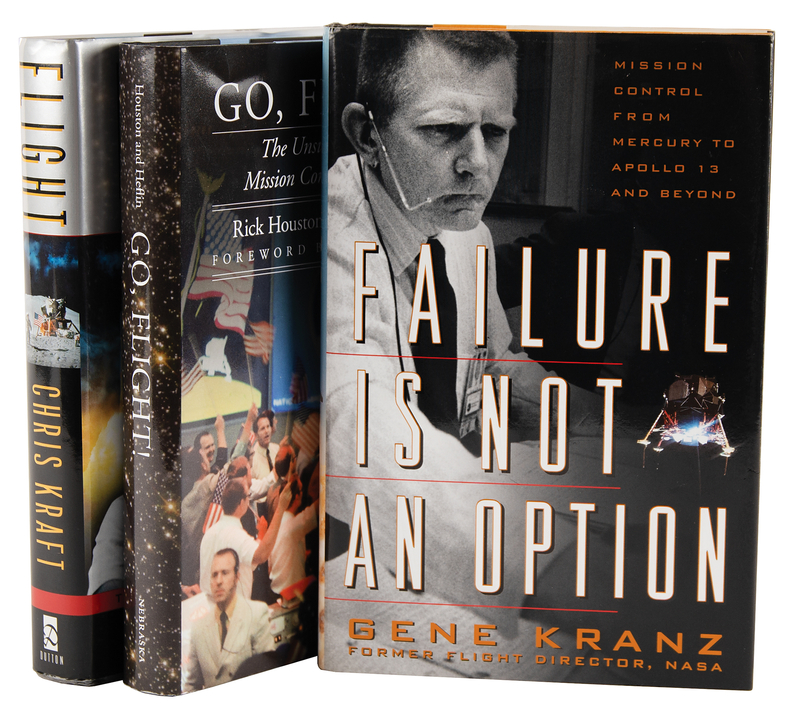 Lot 481 NASA Mission Control (3) Signed Books