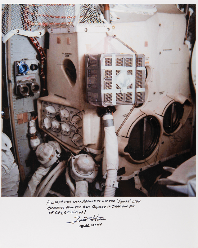Lot 459 Fred Haise Oversized Signed Photograph: 