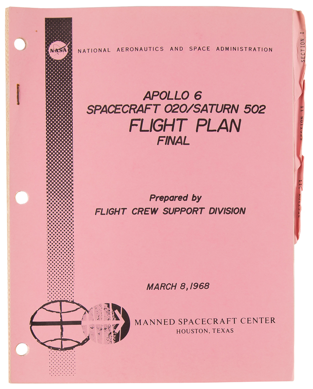 Lot 440 Apollo 6 Final Flight Plan