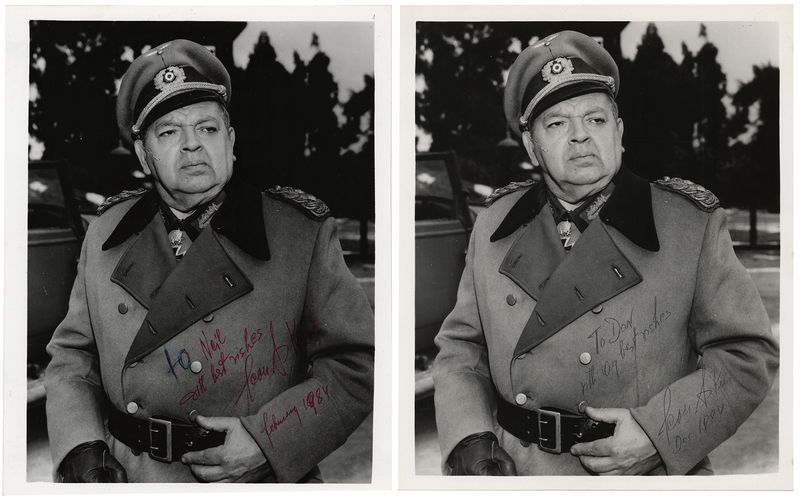 Lot 596 Hogan's Heroes: Leon Askin (2) Signed Photographs