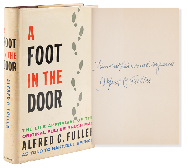 Lot 313 Alfred C. Fuller Signed Book - A Foot in the Door